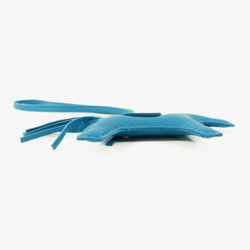 HERMES Milo皮革Rodeo PM掛飾Bleu France-2