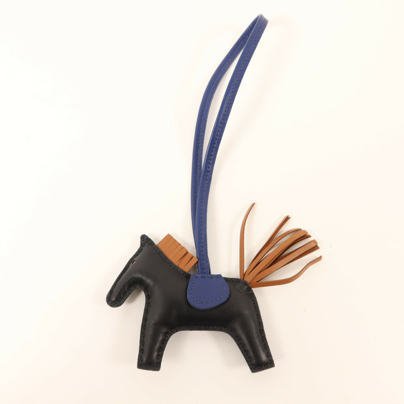 HERMES Milo皮革Rodeo PM掛飾-6