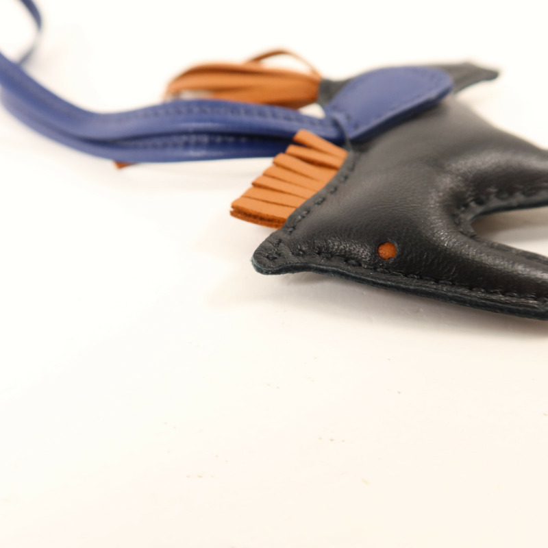 HERMES Milo皮革Rodeo PM掛飾-7