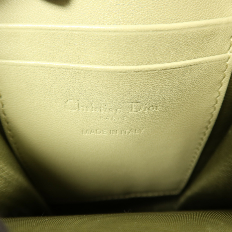 Dior 羊皮皮革Lady Dior Call'in Dior Phone Holder金扣手機手挽袋-5
