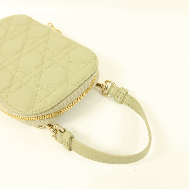 Dior 羊皮皮革Lady Dior Call'in Dior Phone Holder金扣手機手挽袋-7