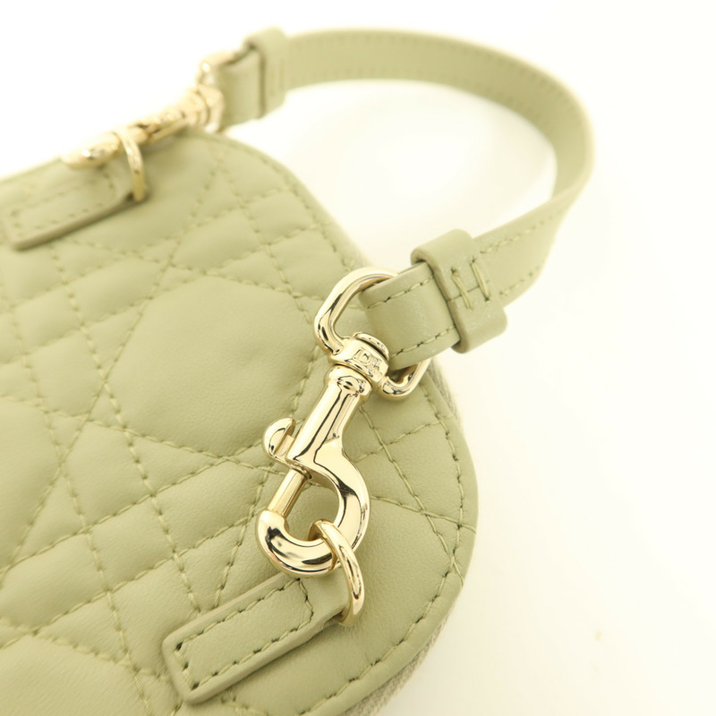 Dior 羊皮皮革Lady Dior Call'in Dior Phone Holder金扣手機手挽袋-10