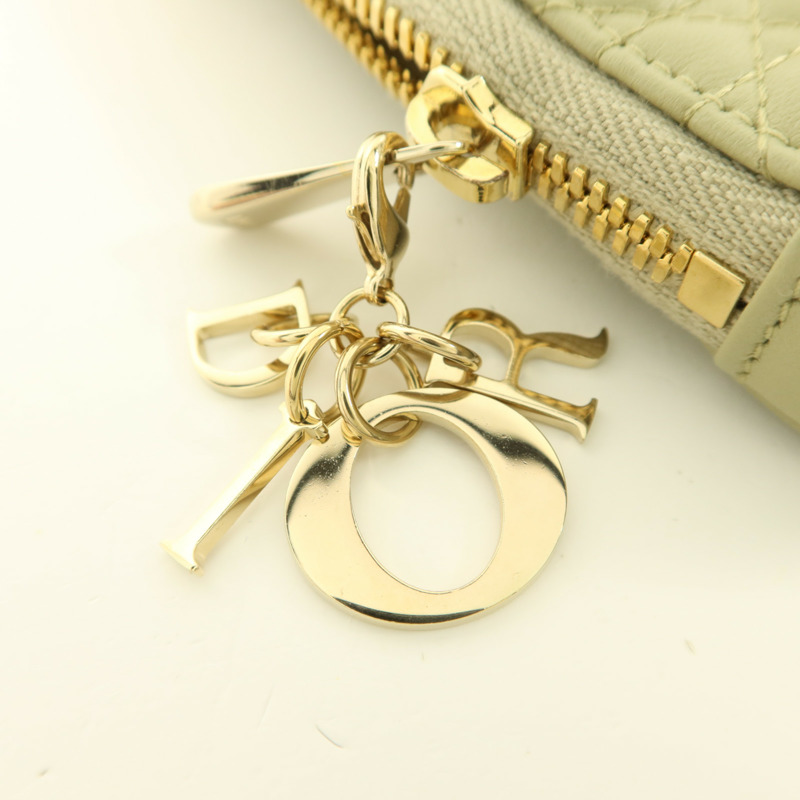 Dior 羊皮皮革Lady Dior Call'in Dior Phone Holder金扣手機手挽袋-11