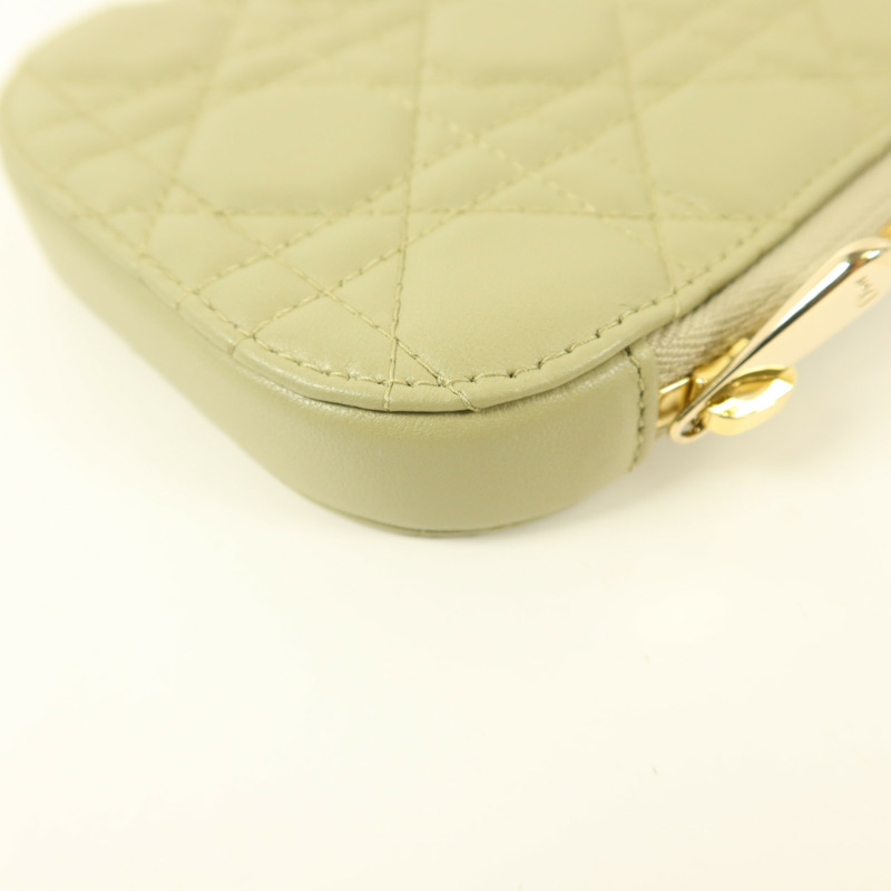 Dior 羊皮皮革Lady Dior Call'in Dior Phone Holder金扣手機手挽袋-12
