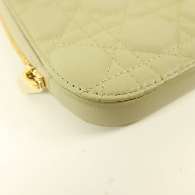 Dior 羊皮皮革Lady Dior Call'in Dior Phone Holder金扣手機手挽袋-15