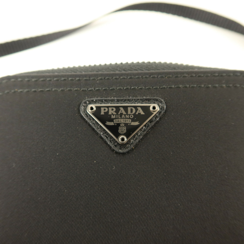 PRADA 尼龍Card Case With Strap銀扣卡片套-8