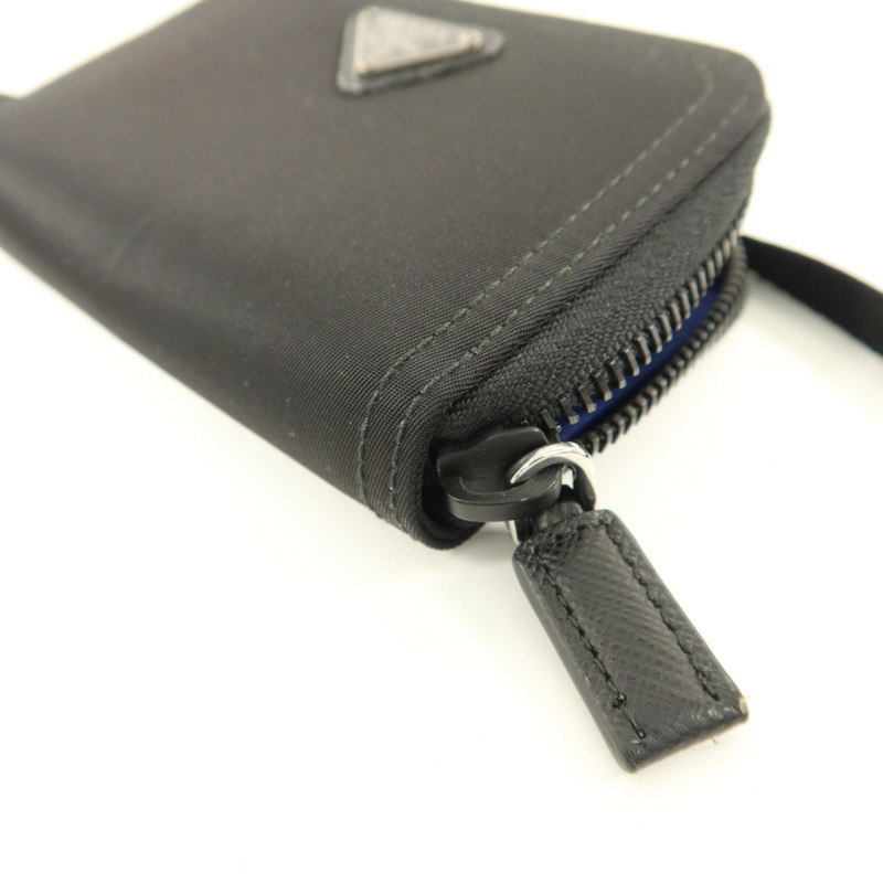 PRADA 尼龍Card Case With Strap銀扣卡片套-11