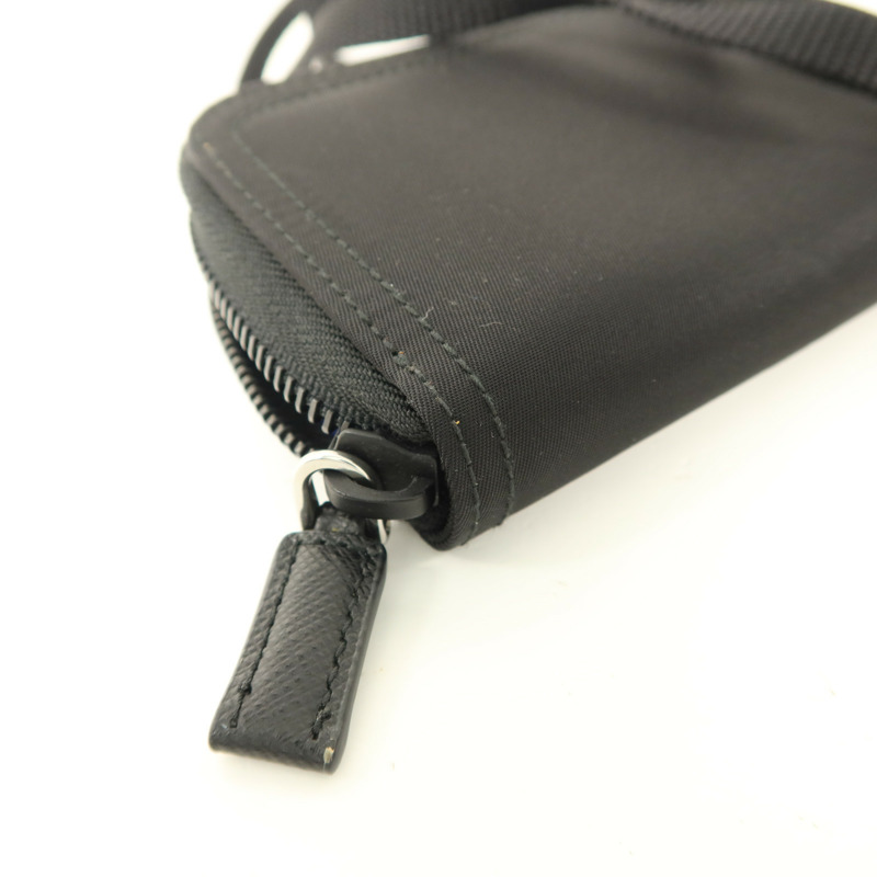 PRADA 尼龍Card Case With Strap銀扣卡片套-14