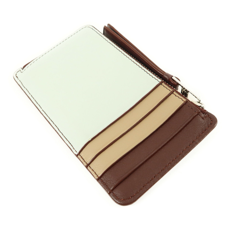 LOEWE 牛皮皮革Puzzle Card Case銀扣卡片套-3
