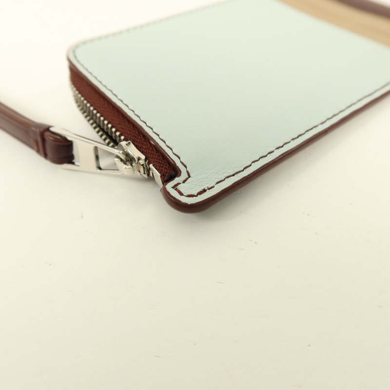 LOEWE 牛皮皮革Puzzle Card Case銀扣卡片套-12