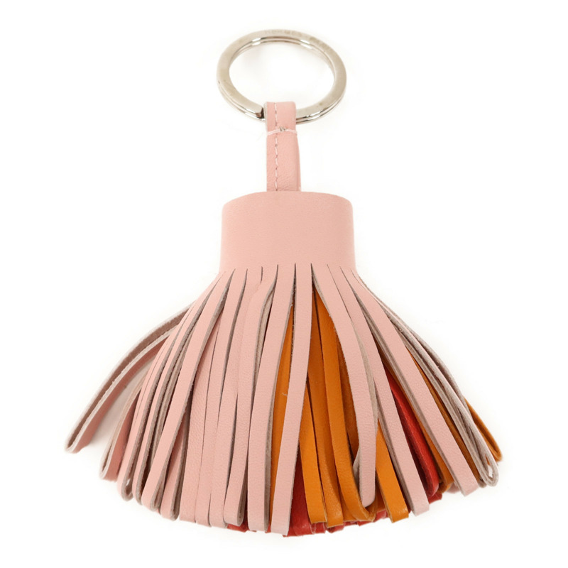 HERMES Milo皮革Carmen Charm銀扣掛飾-1