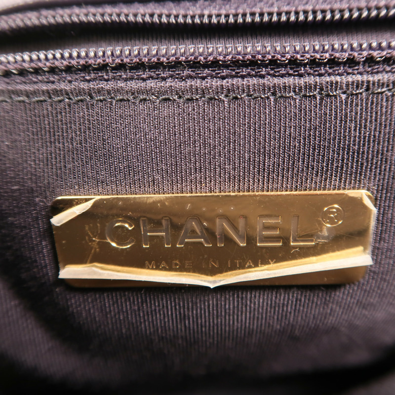 CHANEL 羊皮皮革C19 Small金扣手挽肩背兩用袋-5