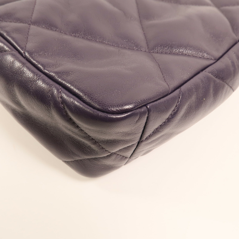 CHANEL 羊皮皮革C19 Small金扣手挽肩背兩用袋-15