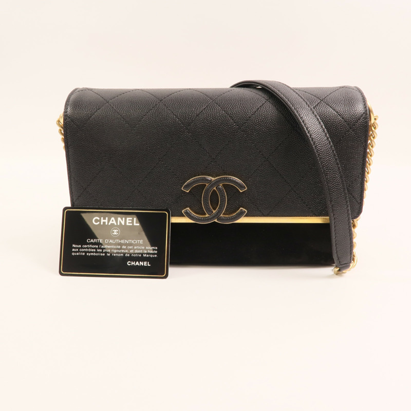 CHANEL 牛皮皮革/麂皮皮革Lady Coco Flap Quilted Bag金扣鏈帶肩背袋-9