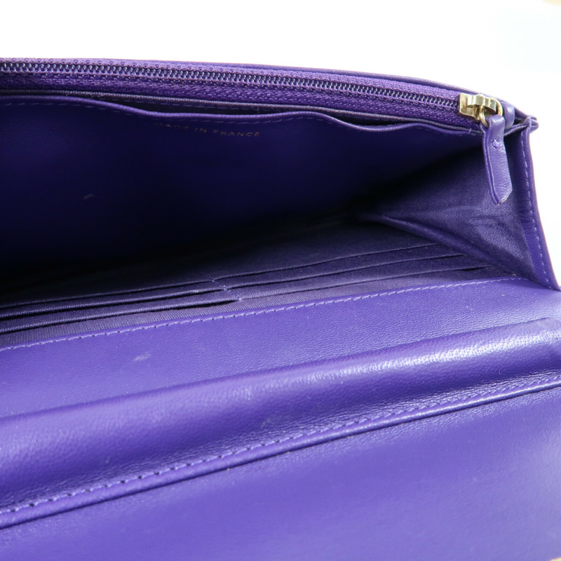 CHANEL 羊皮皮革Boy WOC Wallet On Chain金扣鏈帶肩背袋-8