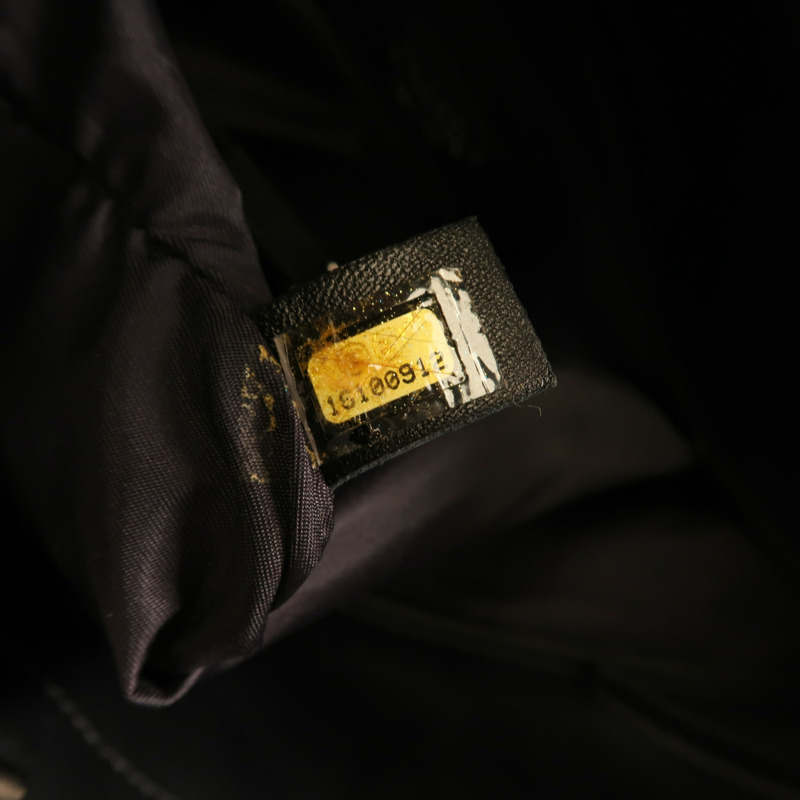 CHANEL 塗層帆布/尼龍Biarritz MM銀扣手挽袋-6