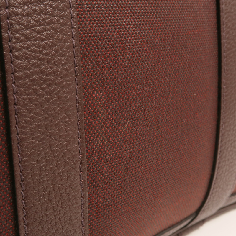 HERMES 【Hermes Fair】帆布Garden Party TPM 銀扣手挽袋Chocolat-14