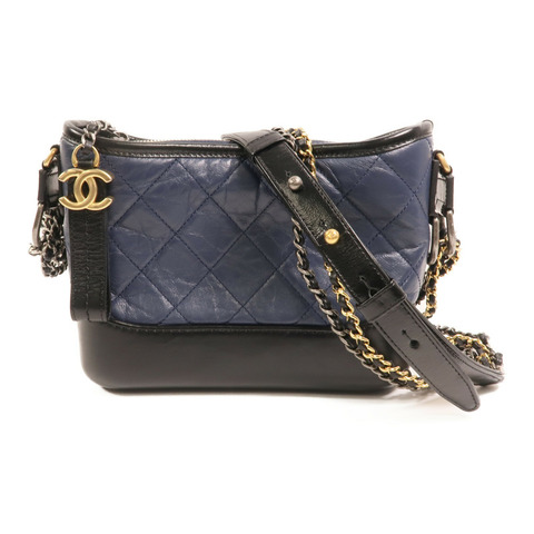 CHANEL 牛皮皮革Gabrielle small鏈帶肩背袋
