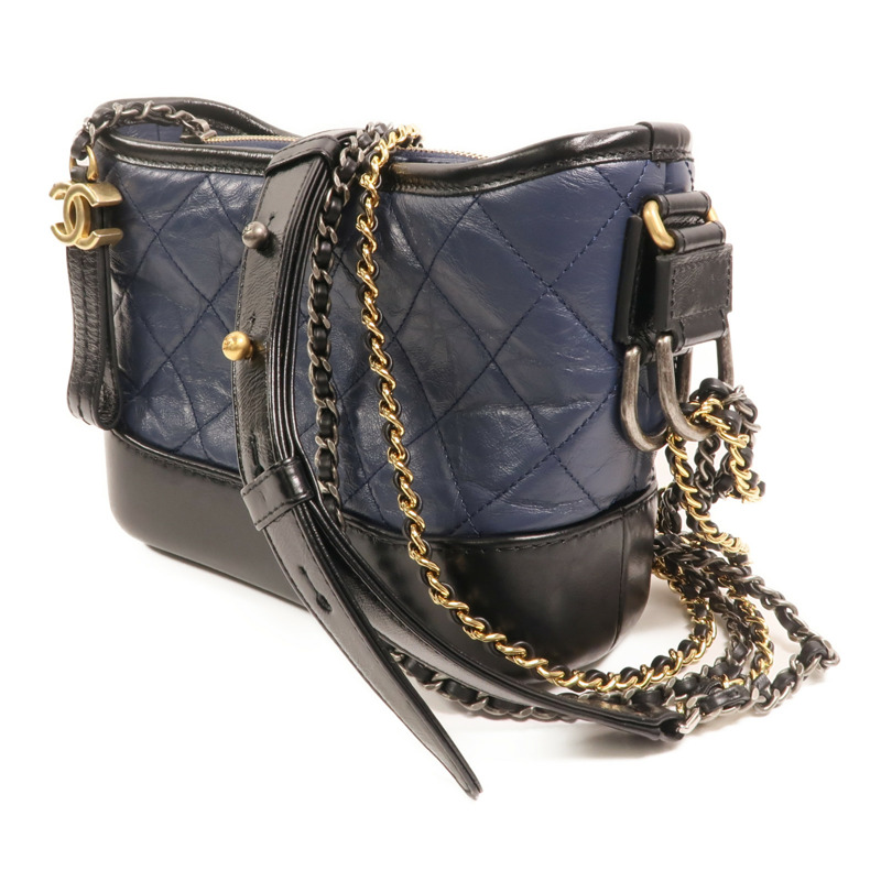 CHANEL 牛皮皮革Gabrielle small鏈帶肩背袋-2