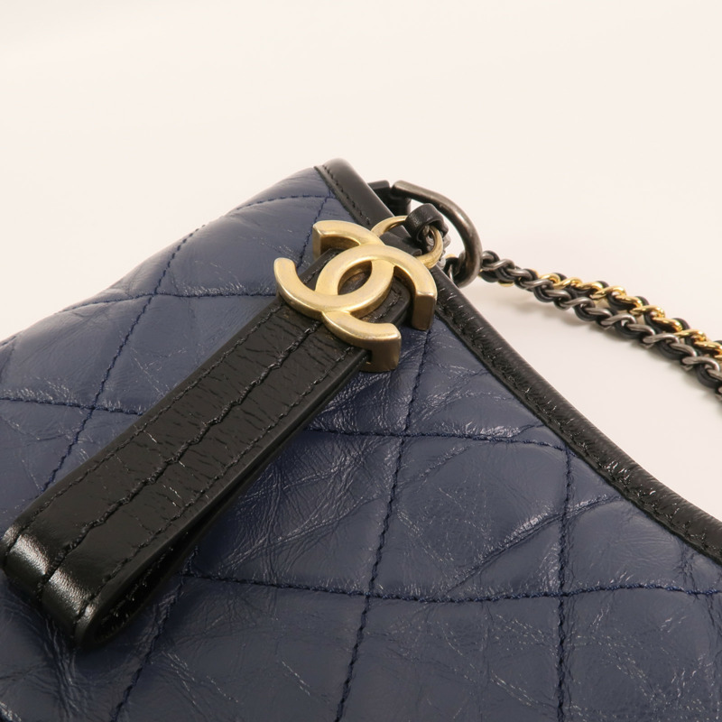 CHANEL 牛皮皮革Gabrielle small鏈帶肩背袋-8