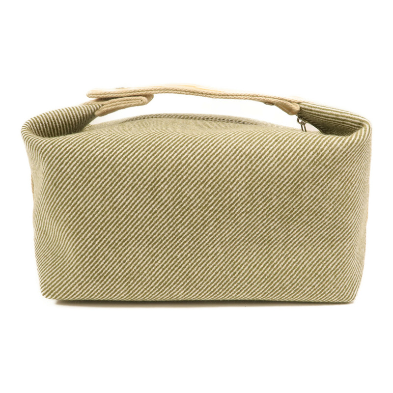 HERMES 【Hermes Fair】帆布Bride a Brac銀扣手挽袋-1