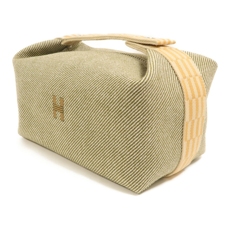 HERMES 【Hermes Fair】帆布Bride a Brac銀扣手挽袋-2