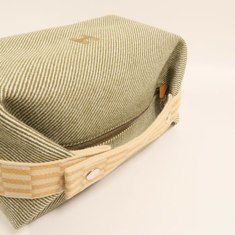 HERMES 【Hermes Fair】帆布Bride a Brac銀扣手挽袋-8