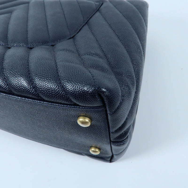 CHANEL 牛皮皮革Coco Handle Small金扣鏈帶手挽肩背兩用袋-7