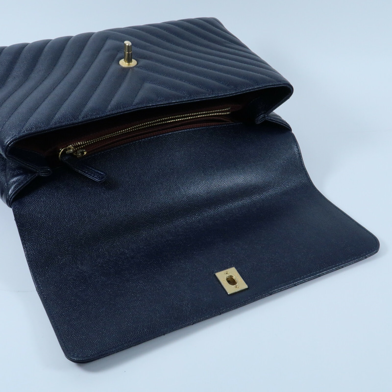 CHANEL 牛皮皮革Coco Handle Small金扣鏈帶手挽肩背兩用袋-15