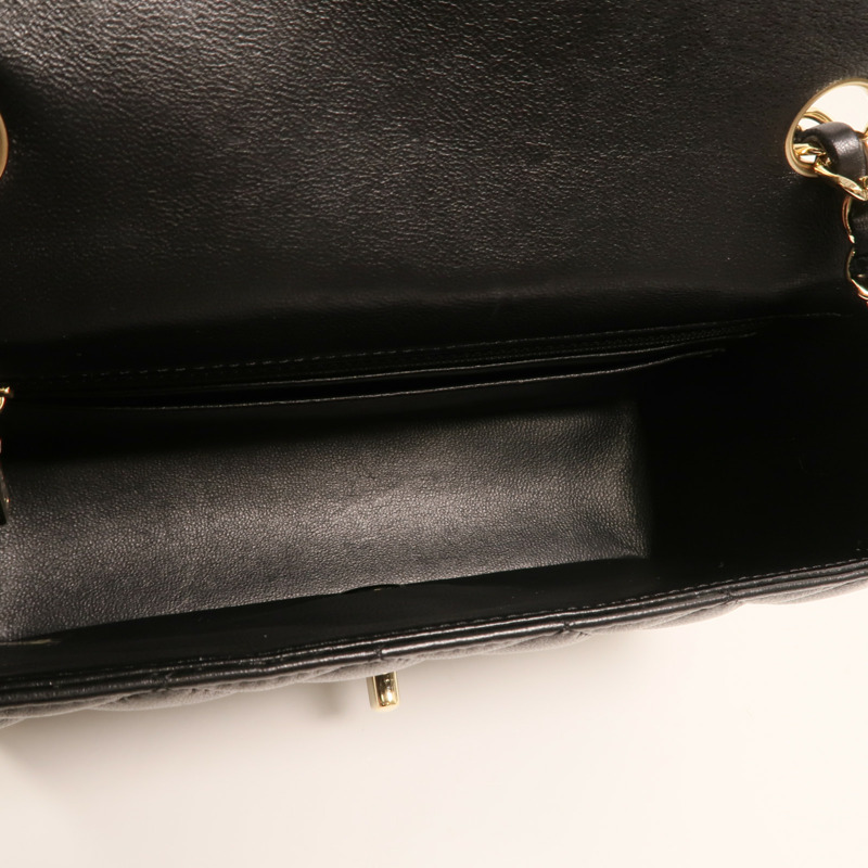 CHANEL 羊皮皮革Classic 20金扣鏈帶肩背袋-4