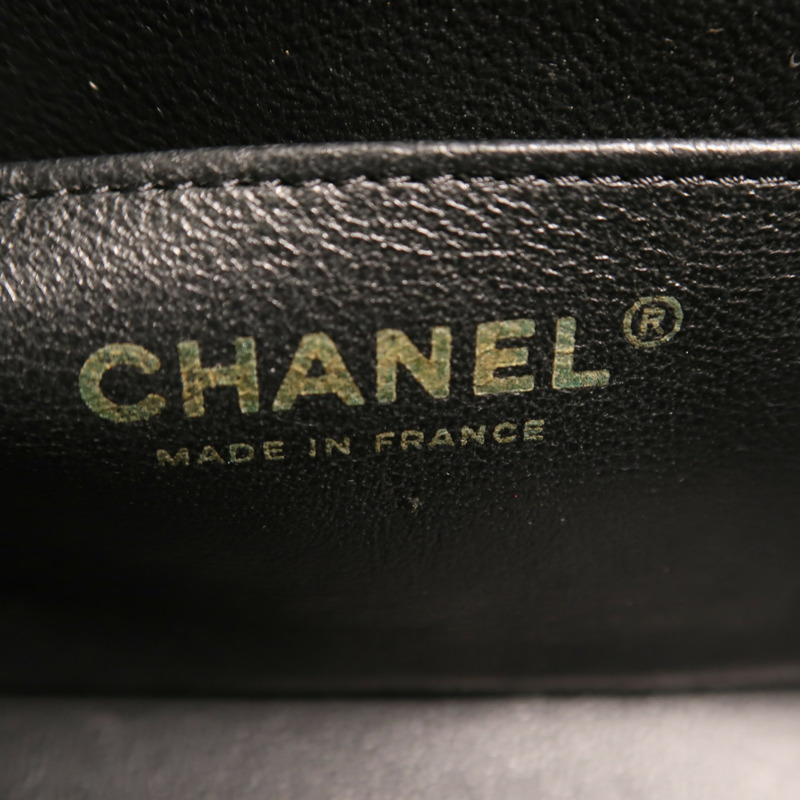 CHANEL 羊皮皮革Classic 20金扣鏈帶肩背袋-5