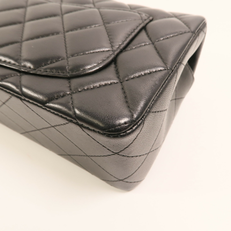 CHANEL 羊皮皮革Classic 20金扣鏈帶肩背袋-13