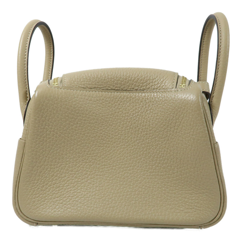 HERMES 【Hermes Fair】Clemence皮革Mini Lindy金扣手挽肩背兩用袋Trench-1