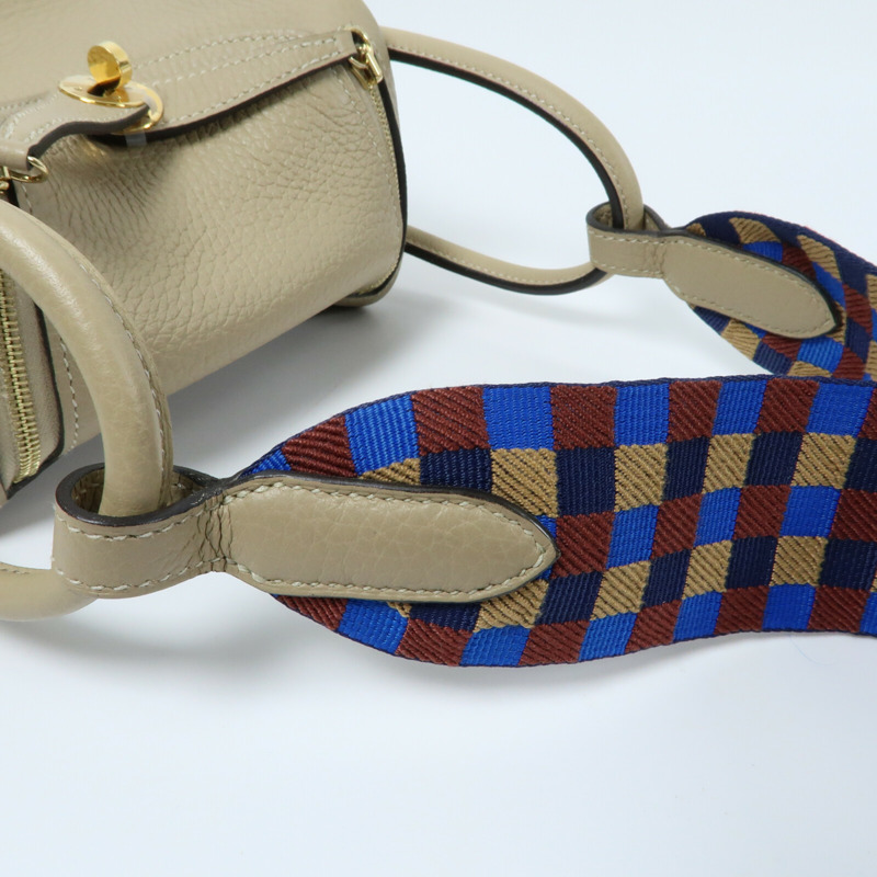 HERMES 【Hermes Fair】Clemence皮革Mini Lindy金扣手挽肩背兩用袋Trench-9