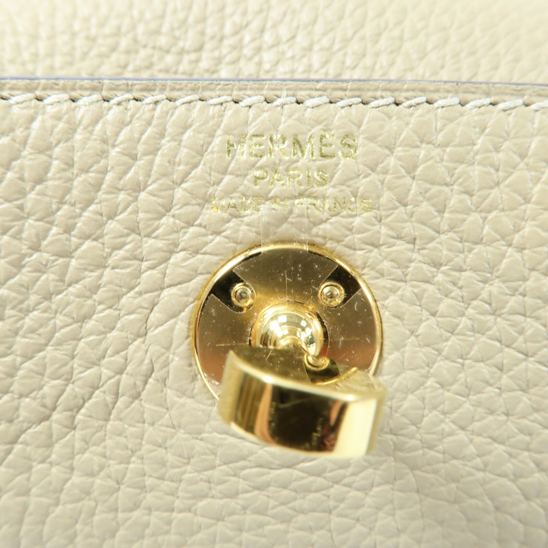 HERMES 【Hermes Fair】Clemence皮革Mini Lindy金扣手挽肩背兩用袋Trench-13