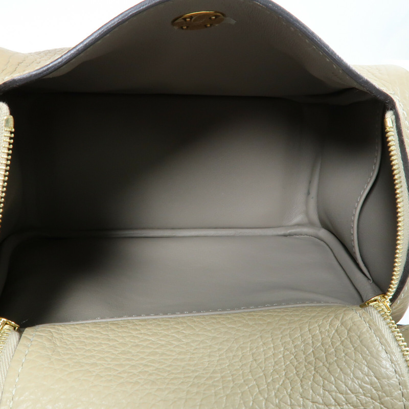 HERMES 【Hermes Fair】Clemence皮革Mini Lindy金扣手挽肩背兩用袋Trench-14