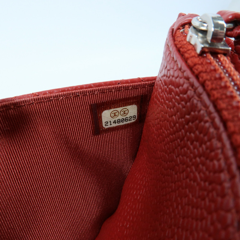 CHANEL 牛皮皮革WOC Wallet On Chain銀扣肩背袋-15