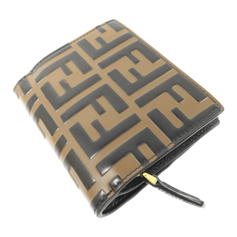 FENDI 牛皮皮革Wallet金扣錢包-3