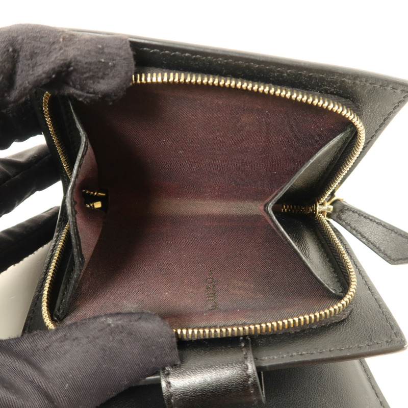 FENDI 牛皮皮革Wallet金扣錢包-6