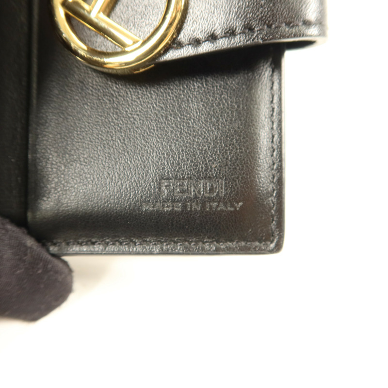 FENDI 牛皮皮革Wallet金扣錢包-7