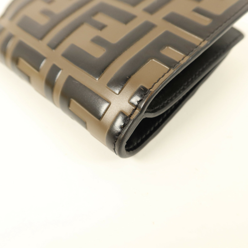 FENDI 牛皮皮革Wallet金扣錢包-14