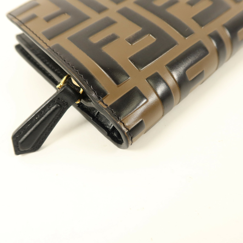 FENDI 牛皮皮革Wallet金扣錢包-15