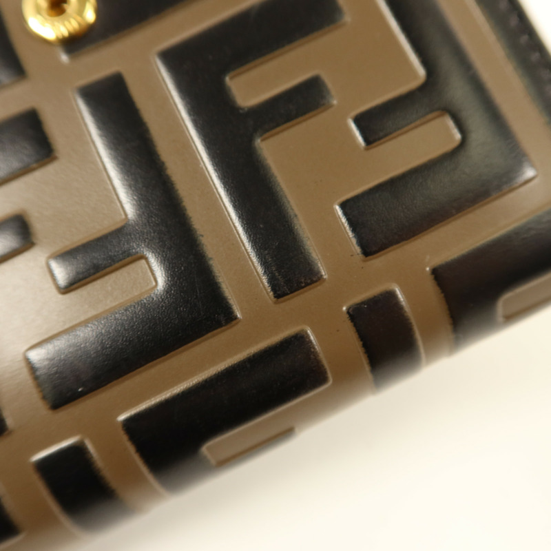 FENDI 牛皮皮革Wallet金扣錢包-17