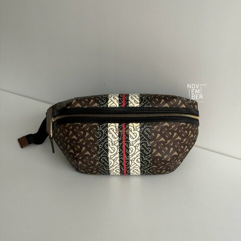 99新🆕 Burberry 滿版TB Logo 腰包