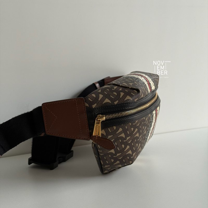 99新🆕 Burberry 滿版TB Logo 腰包-2