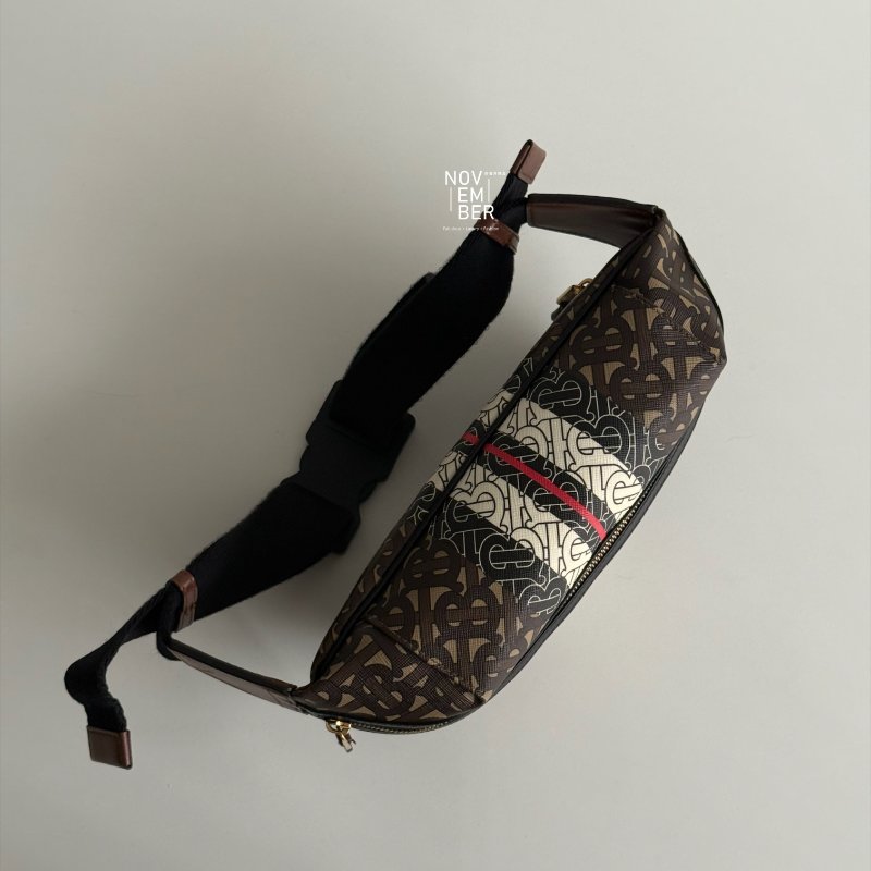 99新🆕 Burberry 滿版TB Logo 腰包-3