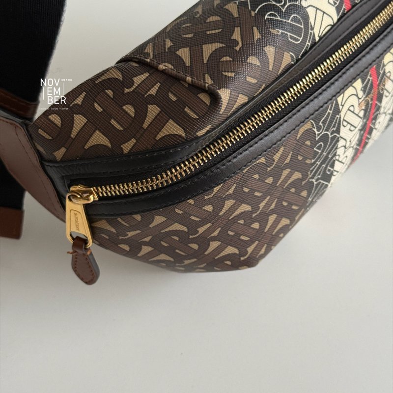 99新🆕 Burberry 滿版TB Logo 腰包-5