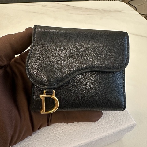 Dior Saddle Lotus Wallet 三折短夾