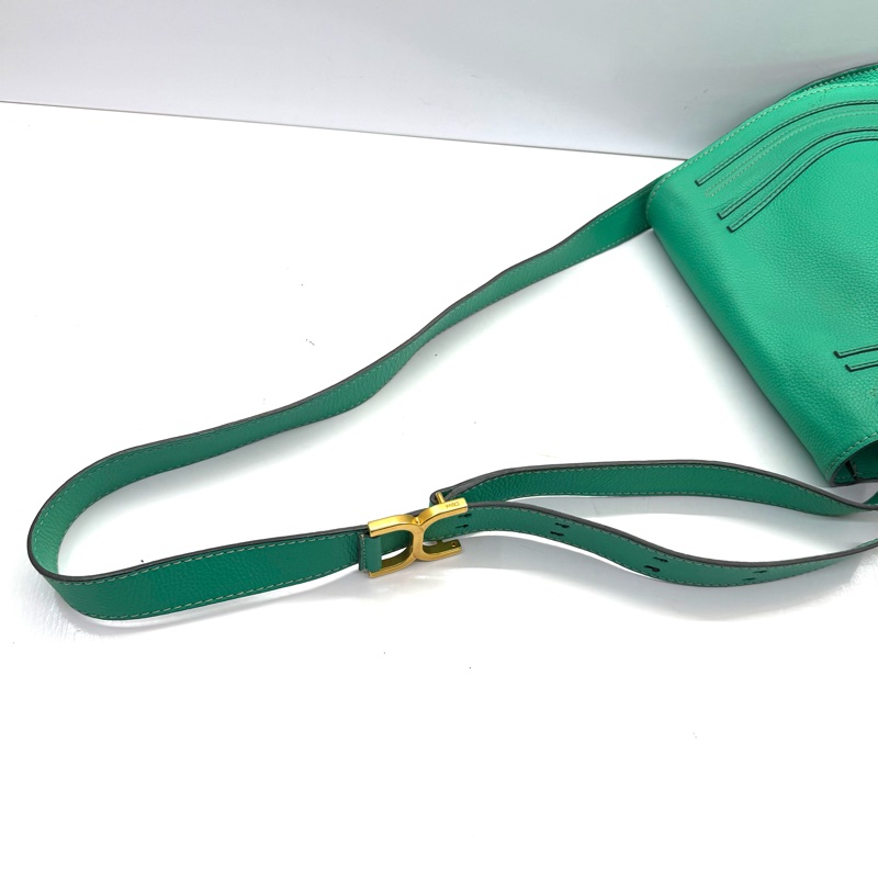 CHLOE 綠色牛皮MARCIE斜背包-5