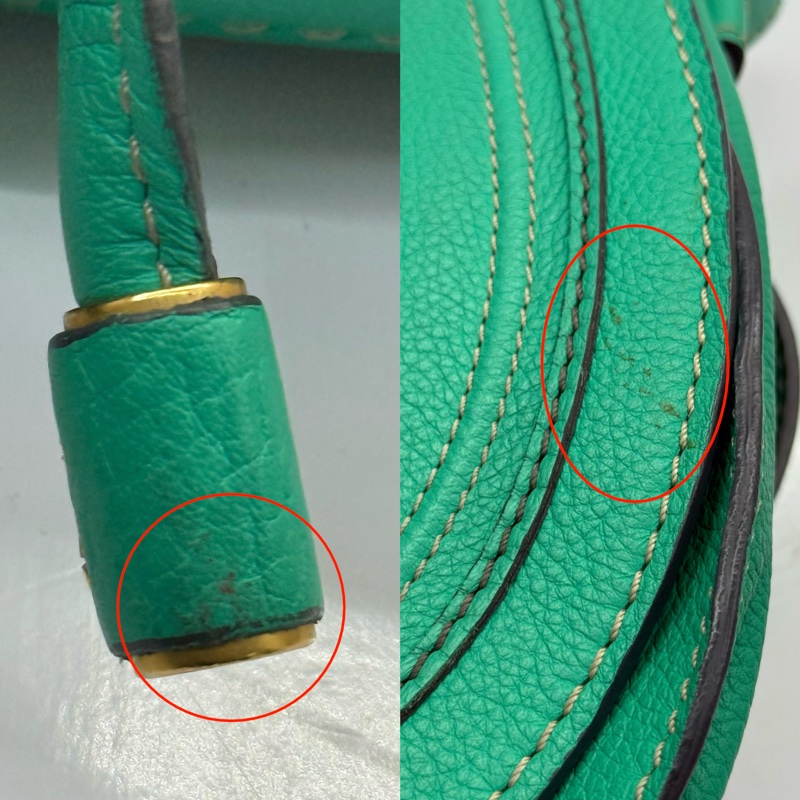 CHLOE 綠色牛皮MARCIE斜背包-8